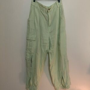 Mint green rave Cargo Pants